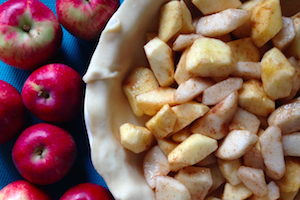apple pie prep